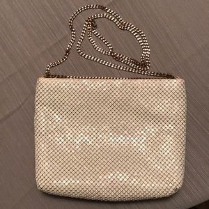 Vintage Whiting & Davis white mesh purse